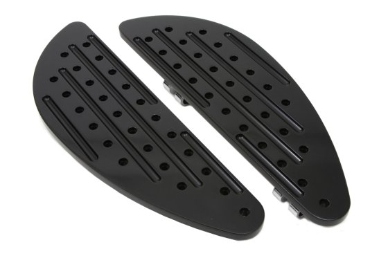 (image for) Driver Black Perforated Half Moon Footboard Set