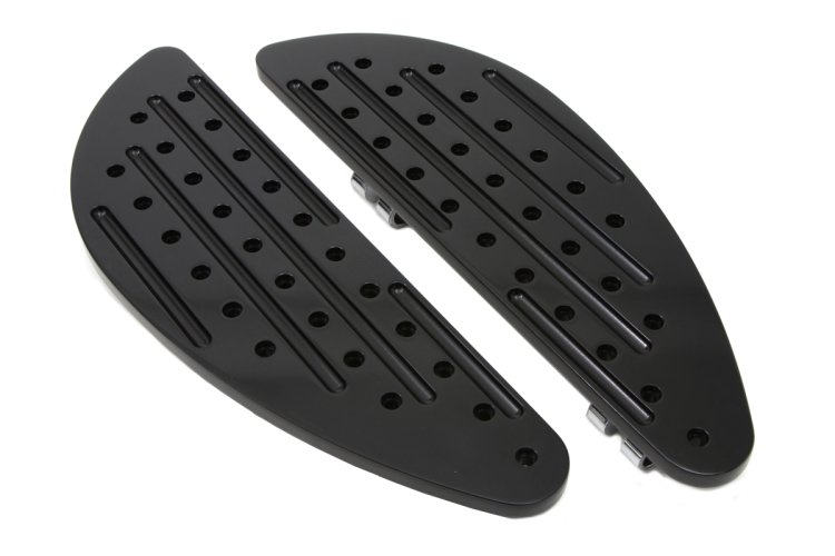 (image for) Driver Black Perforated Half Moon Footboard Set - Click Image to Close