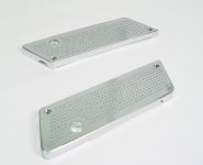 (image for) Chrome Perforated Saddlebag Latch Set