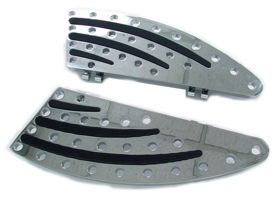 (image for) Chrome Billet Footboard Set