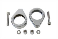 (image for) Chrome Turn Signal Clamp Kit 41mm Forks