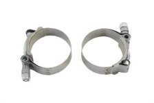 (image for) Stainless Steel Hex Nut Type Exhaust Clamp Set