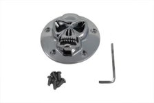 (image for) Skull Face Ignition System Cover 5-Hole Chrome