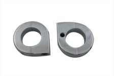 (image for) Chrome Universal Mount Clamp Set 1-1/8"