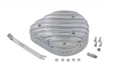 (image for) Tear Drop Air Cleaner Kit Finned Chrome