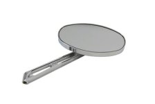 (image for) Flat Oval Mirror with Billet Stem