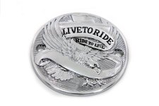 (image for) Chrome 2-hole Live to Ride Ignition System Cover
