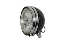 (image for) Replica 5-3/4" Round Black Headlamp