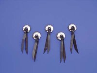 (image for) Black Leather Concho With Nickel Disc