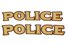 (image for) Front Fender "Police" Decal Set