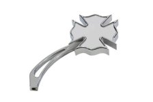 (image for) Firefighter Mirror with Billet Maltese Stem, Chrome