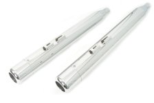 (image for) 4" Muffler Set with Chrome Hollow Point End Tips