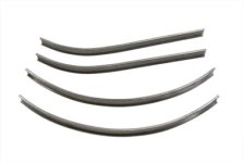 (image for) Mount Strips for Gas Tank Emblems Raw Steel