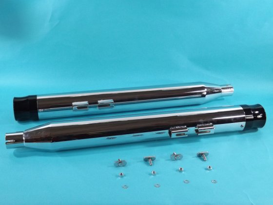 (image for) Muffler Set with Black Bell Shaped End Tips