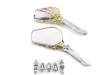 (image for) Skeleton Mirror Set with Bone Stems Gold