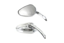 (image for) Bullet Mirror Set with Billet Sculpted Stems, Chrome