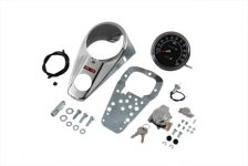 (image for) Chrome Two Light Dash Panel Kit with 1:1 Ratio Speedometer