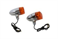 (image for) Chrome Snake Eye Marker Lamp Set Amber