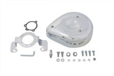 (image for) Tear Drop Air Cleaner Kit Smooth Chrome