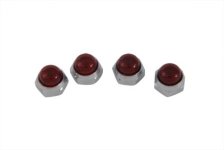 (image for) Red Rocker Arm Shaft End Caps