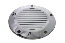 Chrome Ball Milled 5-Hole Derby Cover (image for) Chrome Ball Milled 5-Hole Derby Cover