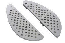 Driver Chrome Half Moon/Swiss Cheese Footboard Set (image for) Driver Chrome Half Moon/Swiss Cheese Footboard Set