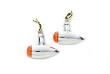 Mini LED Bullet Amber Lens Marker Lamp Set (image for) Mini LED Bullet Amber Lens Marker Lamp Set
