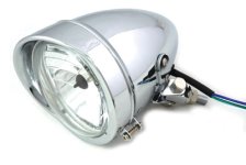 (image for) 4-1/2" Bullet Headlamp Chrome