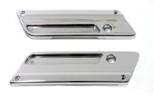 (image for) Chrome Saddlebag Latch Face Plate Set