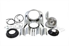 (image for) 7" Headlamp Cowl Kit, Chrome