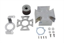 (image for) Maltese Chrome Air Cleaner Cover Kit