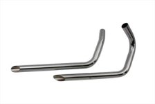 (image for) Exhaust Drag Pipe Set Slash Cut Ends