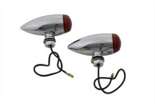 (image for) Mini Bullet Red Lens Marker Lamp Set