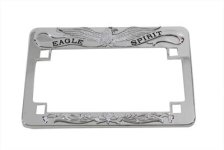 (image for) License Plate Frame Eagle Spirit Style Chrome