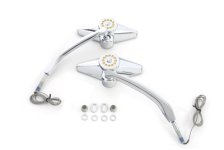 (image for) Diamond Shape Mirror Set with Billet Stems