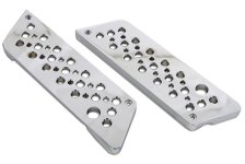 (image for) Chrome Swiss Cheese Saddlebag Latch Set