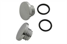 (image for) Medium Style Billet Gas Cap Set Vented and Non-Vented