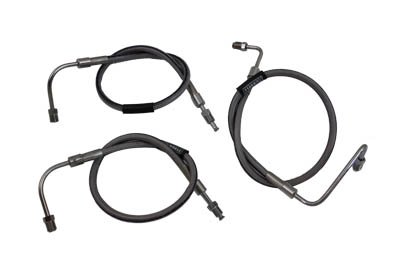 Stainless Steel Front Brake Hoses 22-1/2" and 21"