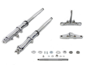 41mm Wide Glide Fork Kit with Chrome Sliders
