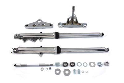 41mm Fork Assembly with Chrome Sliders Dual Disc