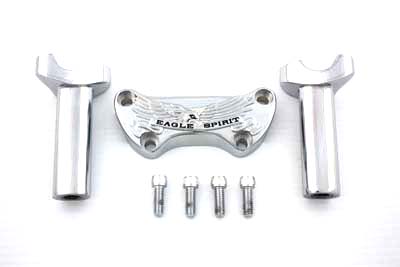 3-3/4" Eagle Spirit Straight Riser Kit Chrome