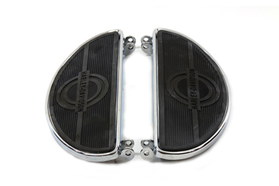 Driver Chrome Footboard Set with H-D Logo
