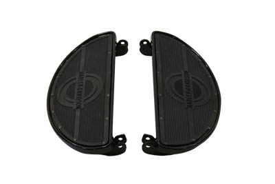 Replica Driver Black Footboard Set with H-D Logo