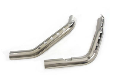 Exhaust Heat Shield Set Chrome with Holes
