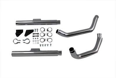 Exhaust Drag Pipe Set Stagger Shots Dual Exhaust