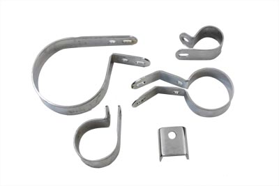 Exhaust Pipe Chrome Clamp Set