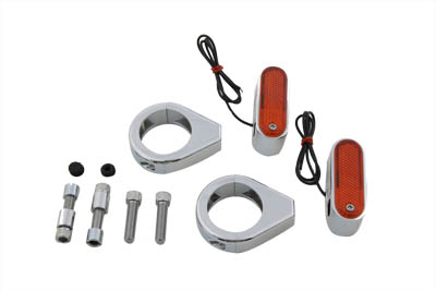Turn Signal Kit Front with 41mm Fork Clamps