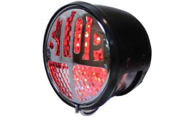 Chrome Stop LED Tail Lamp Round Style