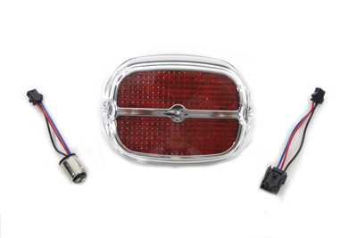 Chrome Tail Lamp with Red LED