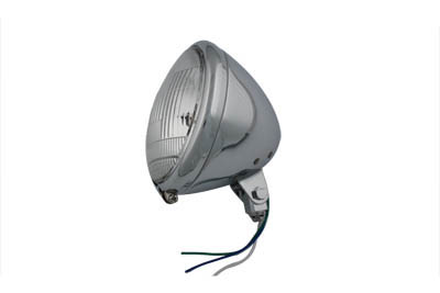 6-1/2" Chrome Round Headlamp Assembly